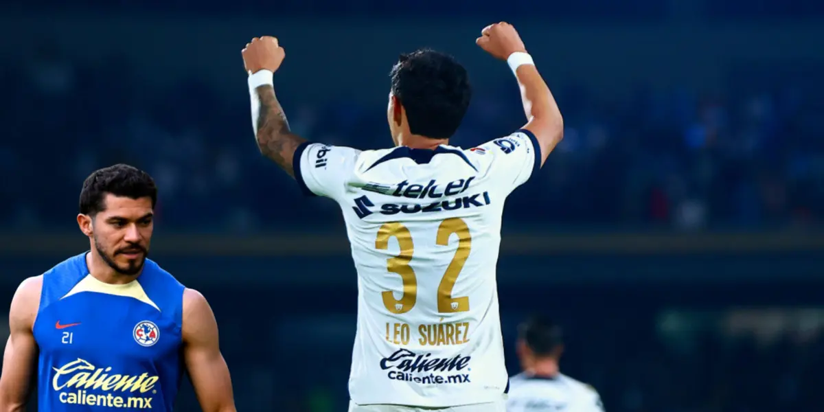 Leo Suárez celebrando su gol ante América. Foto: Récord.