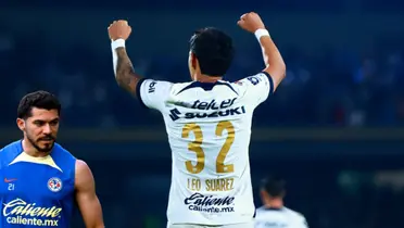 Leo Suárez celebrando su gol ante América. Foto: Récord.