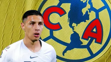 Leonardo Suárez y escudo del América/ Foto Soy Fútbol.