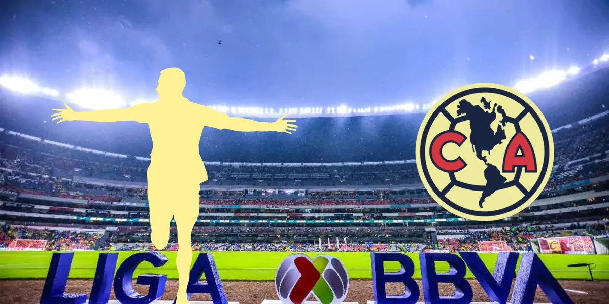 Letras Liga BBVA en la cancha del Estadio Azteca. Foto: Récord