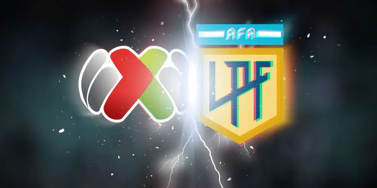 Liga MX junto a logo de la Liga de Argentina / FOTO ESPN