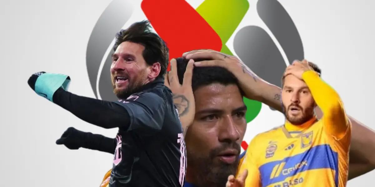 Lionel Messi, André Pierre Gignac y Javier Aquino/Foto Liga MX.