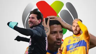 Lionel Messi, André Pierre Gignac y Javier Aquino/Foto Liga MX.