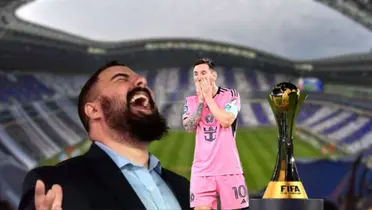 Lionel Messi se lamenta una falla del Inter Miami durante un partido de la Concachampions