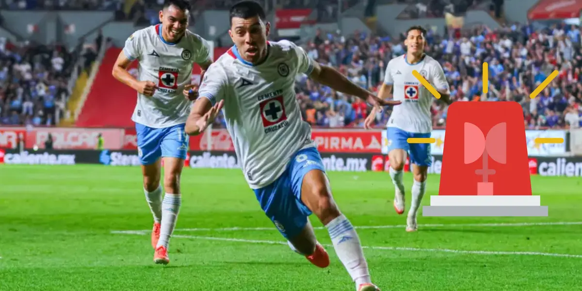 Lira en partido con Cruz Azul. Foto: TV Azteca