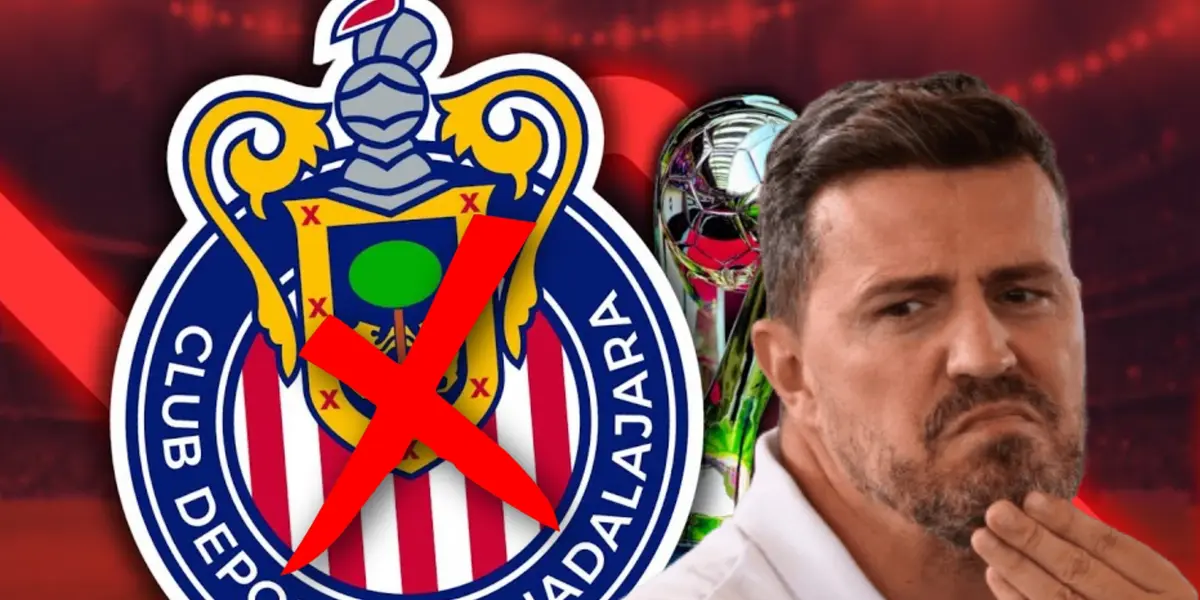 Logo de Chivas y Óscar Junyent/Foto Hat Trick MX.