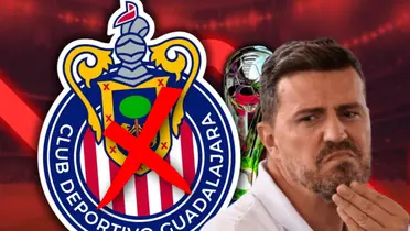 Logo de Chivas y Óscar Junyent/Foto Hat Trick MX.