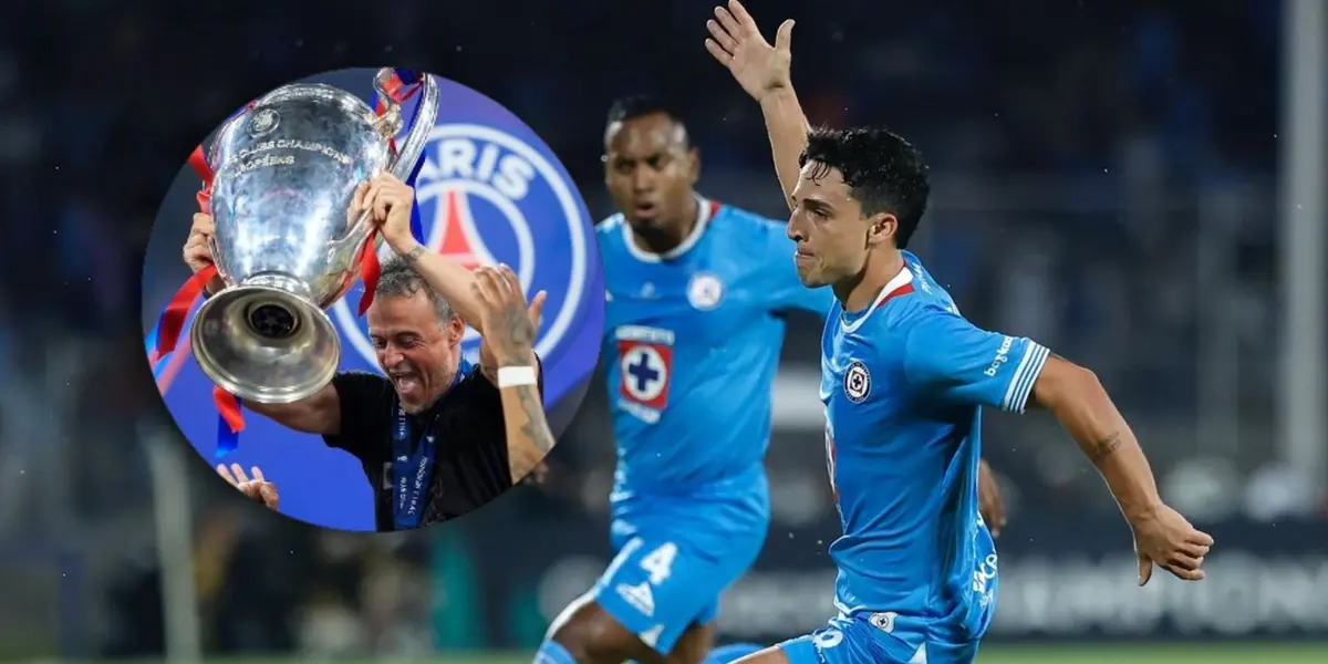 Lorenzo Faravelli celebrando gol y a su lado, Luis Enrique levantando trofeo/ Foto Goles y Cifras.