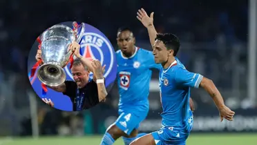Lorenzo Faravelli celebrando gol y a su lado, Luis Enrique levantando trofeo/ Foto Goles y Cifras.
