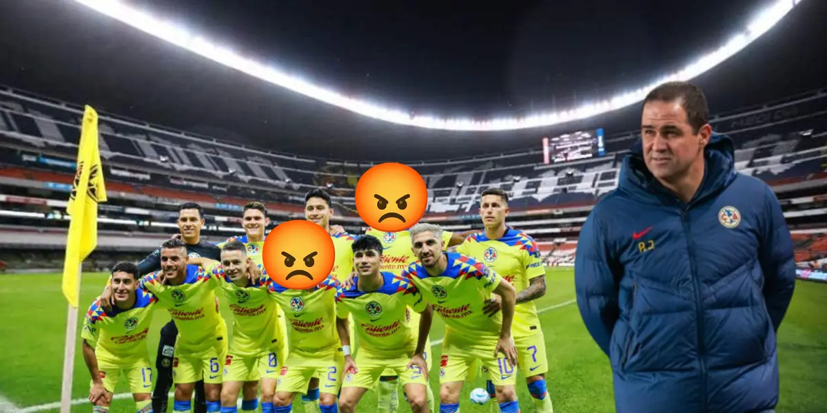 Los jugadores del América que pelearon en en el campo, Brian Rodríguez y Kevin Álvarez.