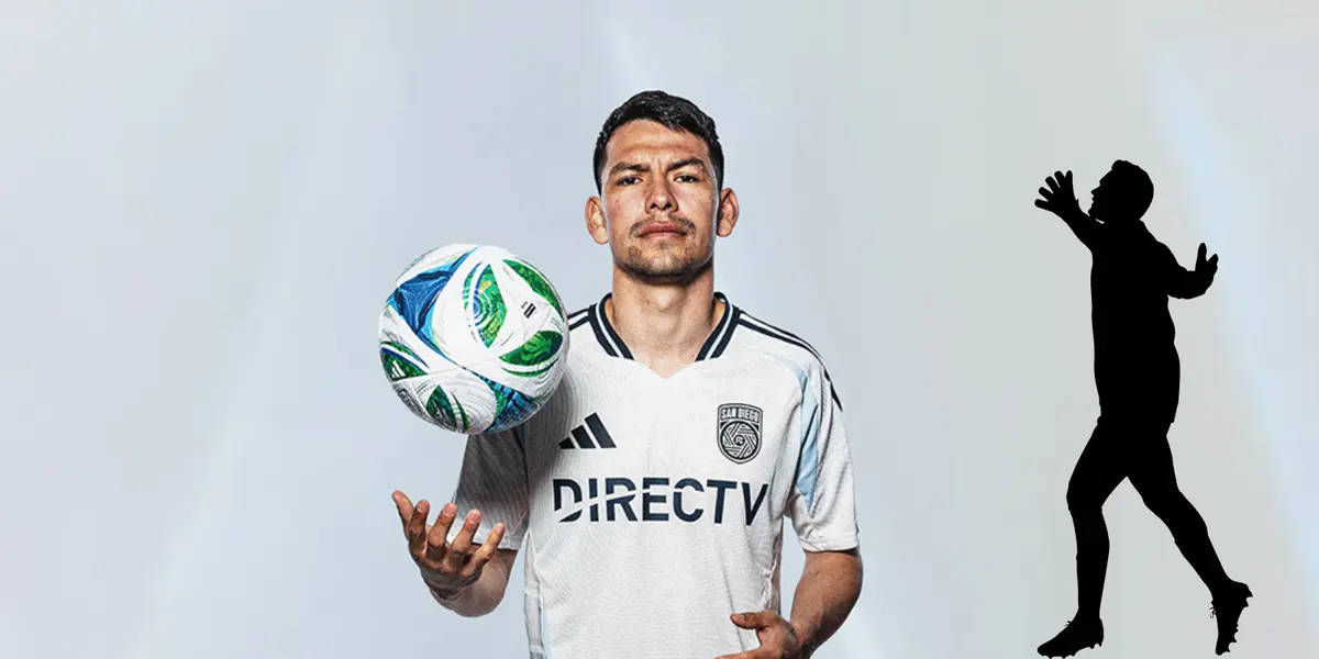 Lozano en foto con balón. Foto: San Diego F.C.