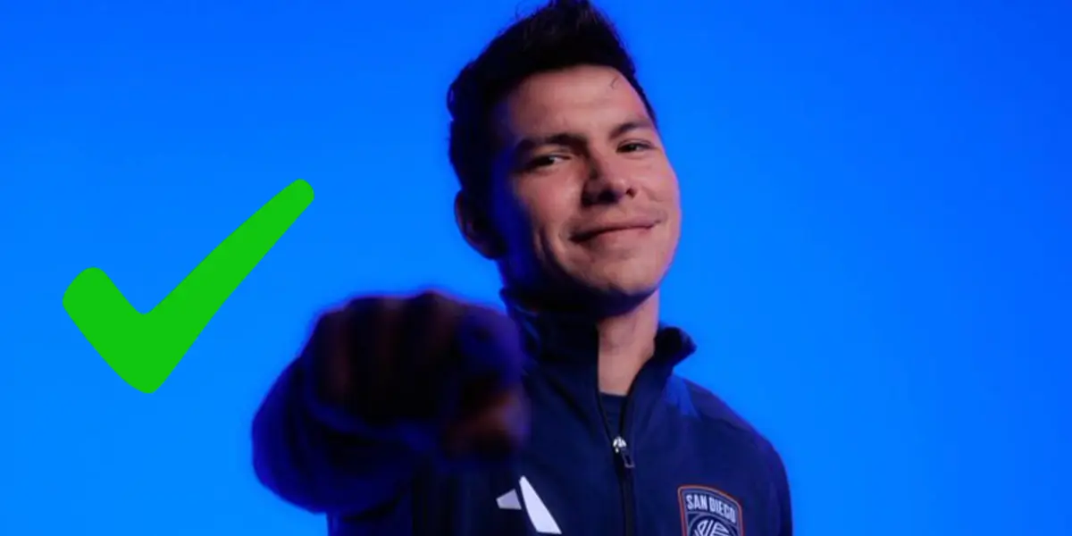 Lozano en presentación. Foto: San Diego FC