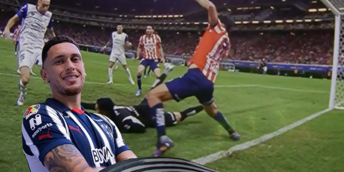 Lucas Ocampos en el Chivas vs Monterrey / FOTO YOUTUBE