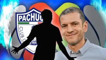 Lucas Villalba en forma de silueta y Jaime Lozano/Foto Marca.