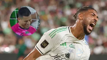 Luis Ángel Malagón junto a Denis Bouanga / FOTO X