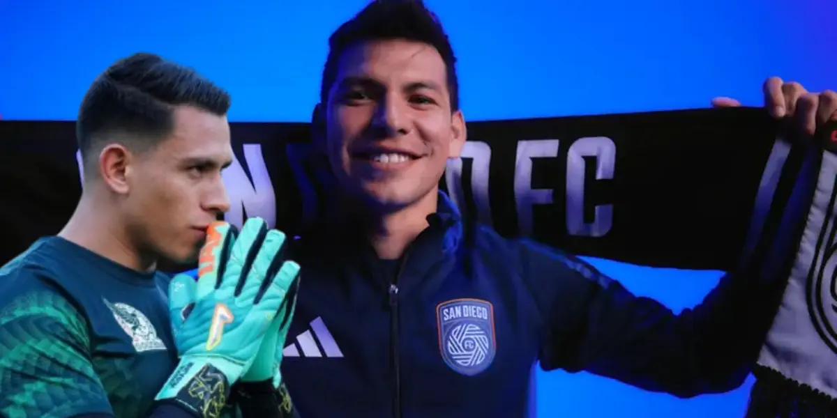 Luis Ángel Malagón junto a Hirving Lozano / FOTO ESPN