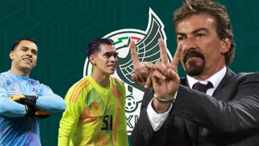 Luis Ángel Malagón y Raúl Rangel junto a Ricardo La Volpe / FOTO ESPN