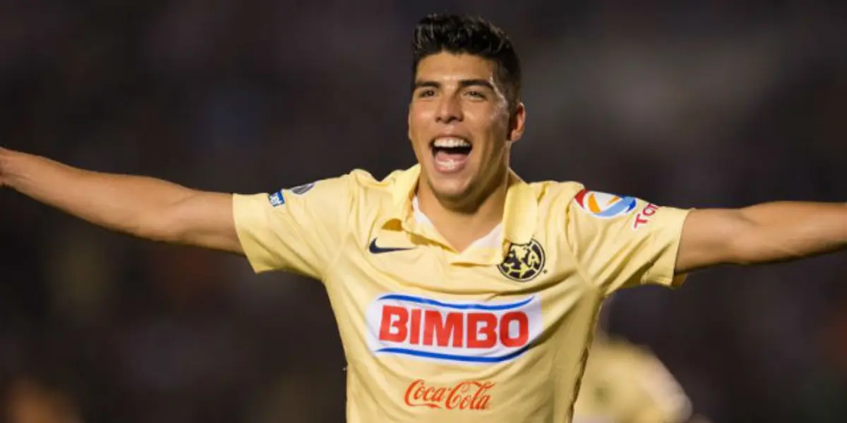 Luis Ángel Mendoza con el jersey del América / FOTO TV AZTECA