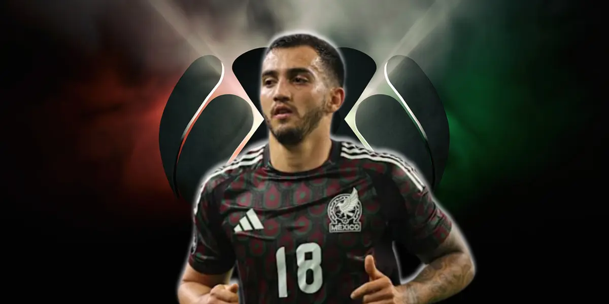 Luis Chávez junto al logo de la Liga MX / FOTO 90 MIN