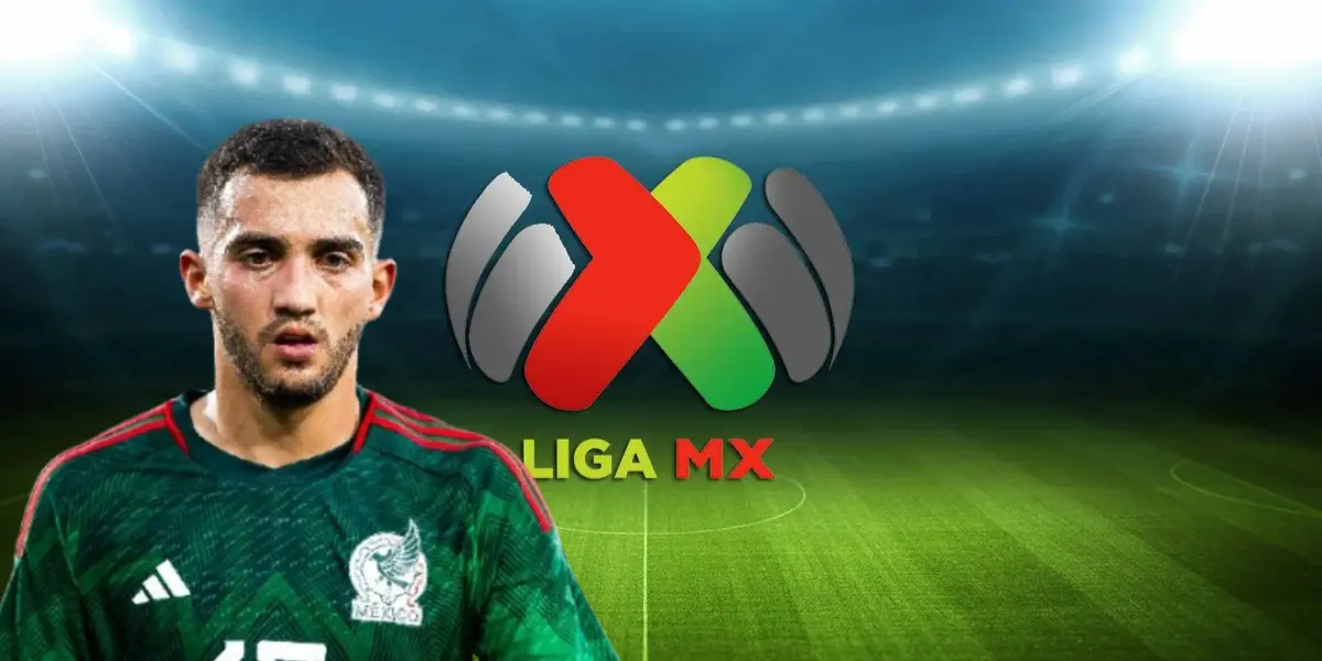 Luis Chávez junto al logo de la Liga MX / FOTO FÚTBOL TOTAL