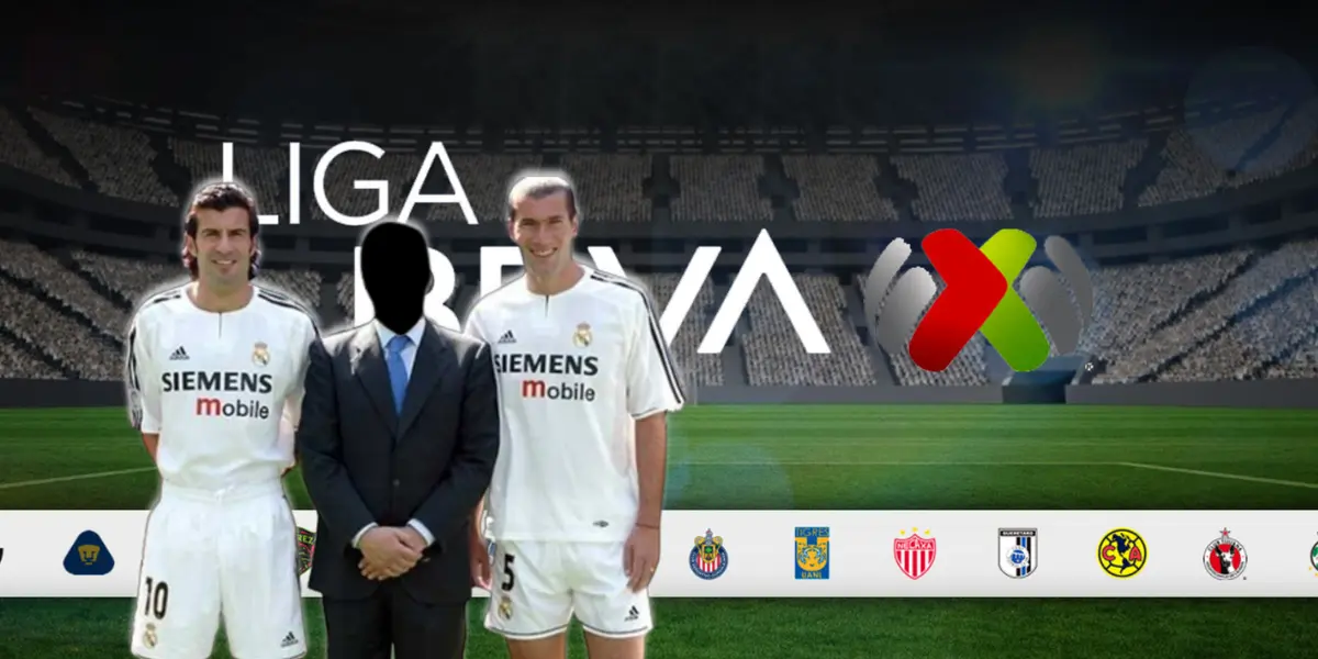 Luis Figo, figura incógnita y Zinedine Zidane / FOTO EUROSPORT