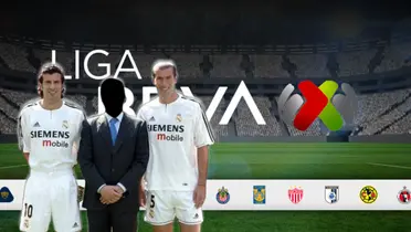 Luis Figo, figura incógnita y Zinedine Zidane / FOTO EUROSPORT