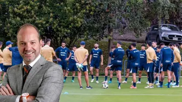 Luis García en los entrenamientos de Pumas / FOTO SPEAKERS MÉXICO