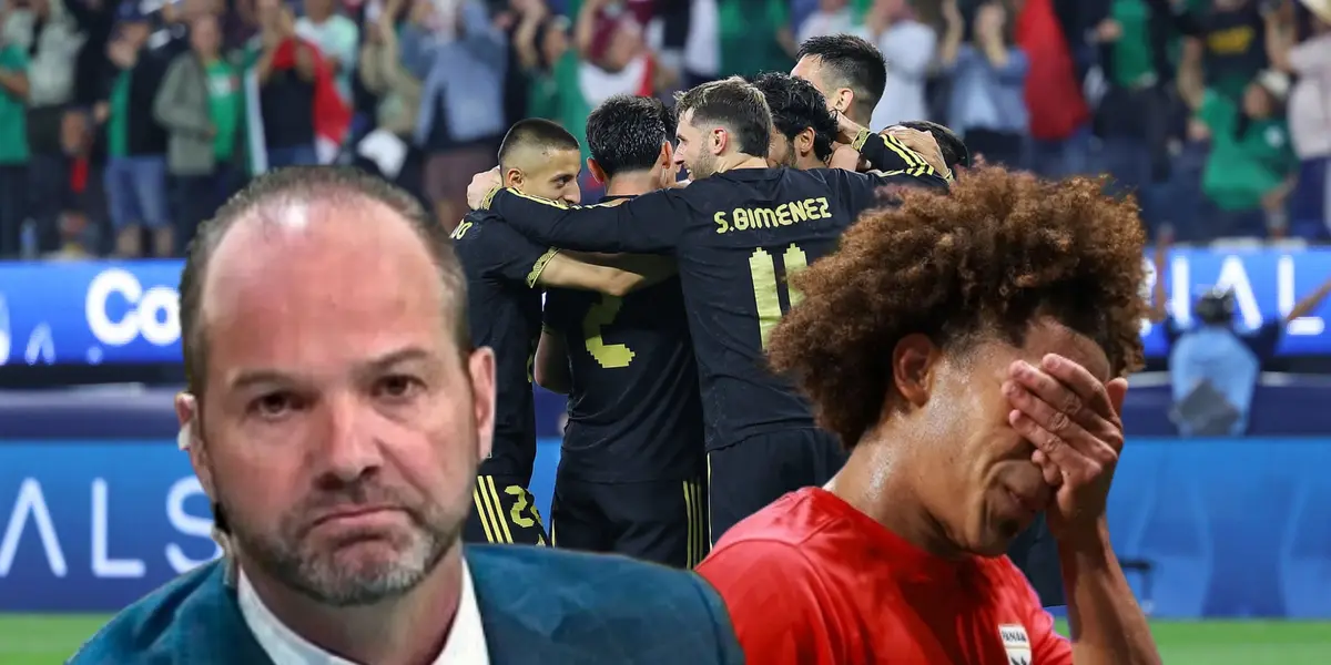 Luis García, jugadores del Tri y Adalberto Carrasquilla/ Foto Mi Selección.