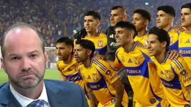 Luis García junto a futbolistas de Tigres / FOTO RÉCORD