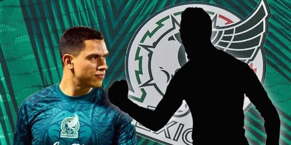 Luis Malagón y silueta de arquero/Foto Soy Fútbol.