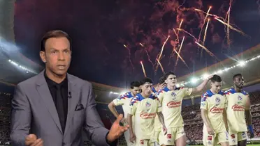 Luis Roberto Alves y jugadores del América/ Foto La Razón de México.