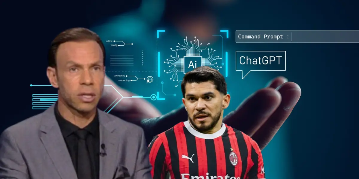 Luis Zague junto a Henry Martín con la playera del AC Milán / FOTO FÚTBOL TOTAL