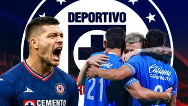 Luka Jovic junto a futbolistas de Cruz Azul / FOTO X