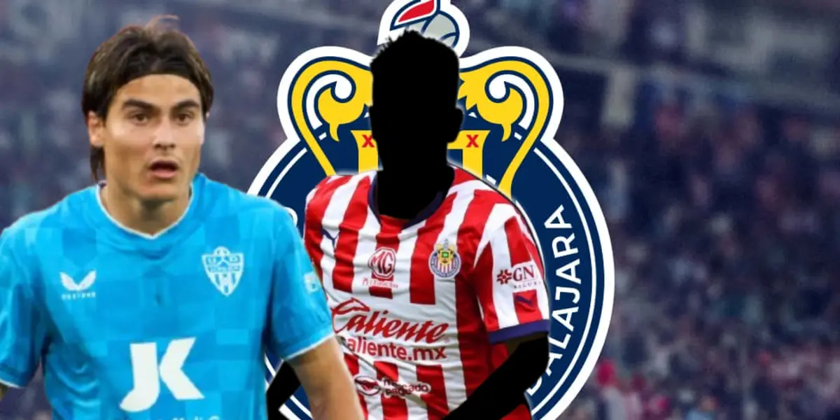 Luka Romero junto a futbolista incógnito de Chivas / FOTO GOAL