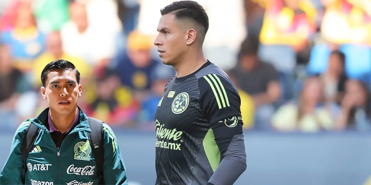 Malagón en partido, foto de Getty, con Rangel al frente