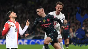 Manchester City vs Tottenham, con Foden en 1er plano. Foto: Perú21