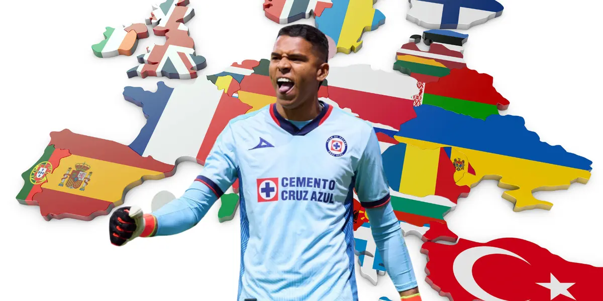 Mapa de Europa tomado de Canva, con Mier al frente