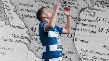 Mapa de México tomado de Canva, con Idrissi al frente