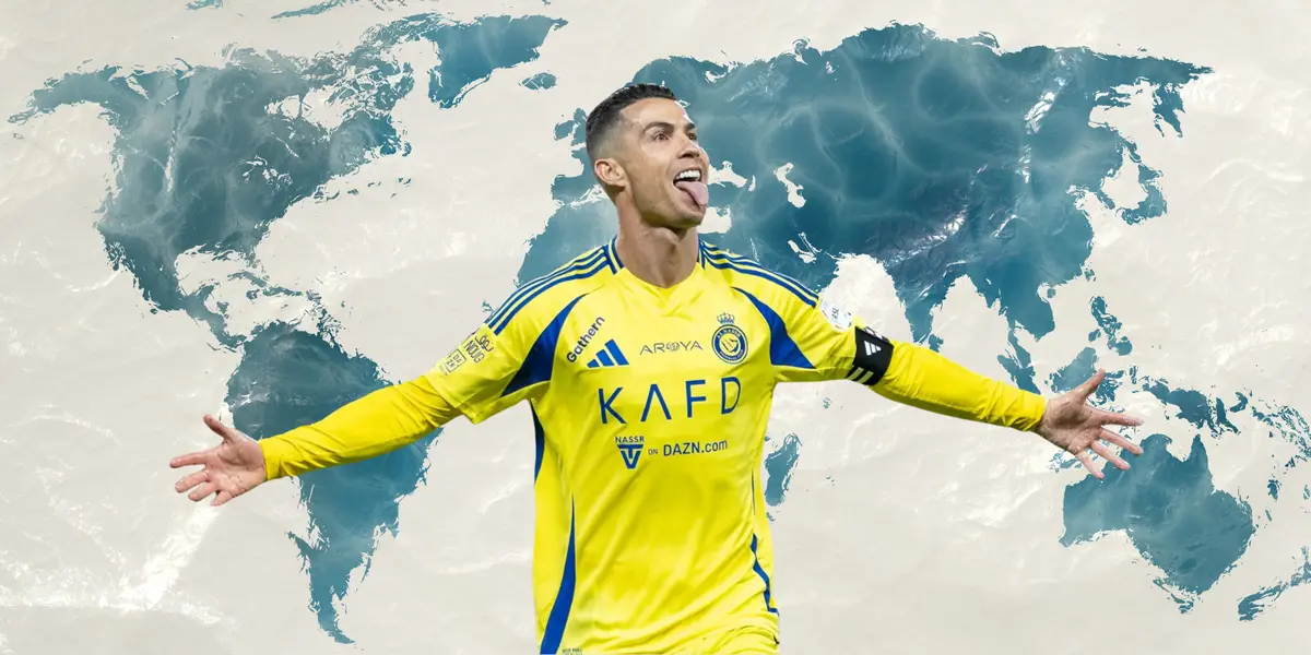 Mapa tomado de Canva, con CR7 al frente