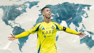Mapa tomado de Canva, con CR7 al frente