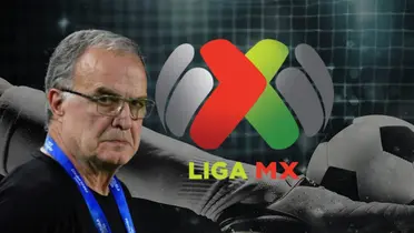 Marcelo Bielsa junto al logo de la Liga MX / FOTO MARCA