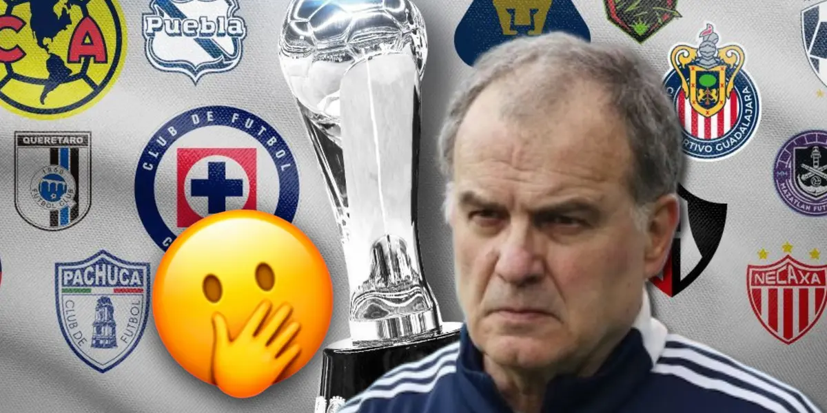 Marcelo Bielsa y logo de la Liga MX/ Foto ESPN.