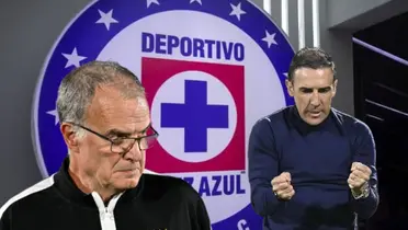 Marcelo Bielsa y Vicente Sánchez celebrando/Foto Récord.