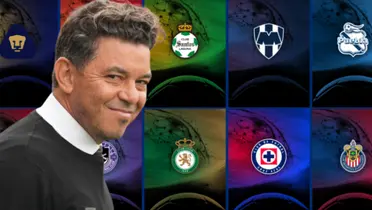 Marcelo Gallardo junto a equipos de la Liga MX / FOTO PERFIL