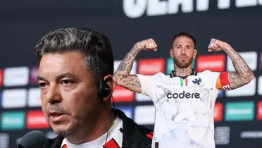 Marcelo Gallardo y Sergio Ramos/ Foto AFP.