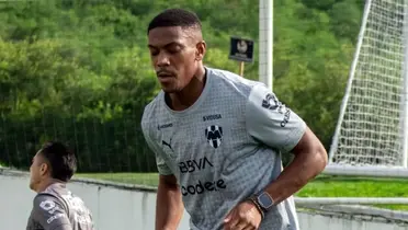 Martial en entreno. Foto: Rayados
