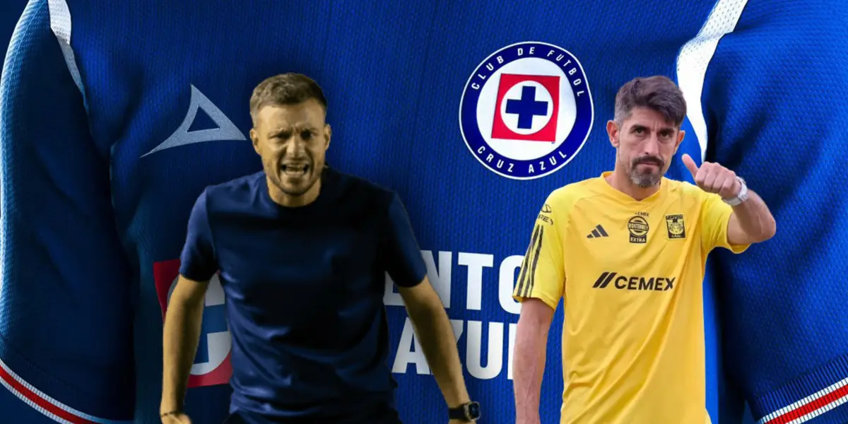 Martín Anselmi gritando y Veljko Paunovic /Foto Mediotiempo.