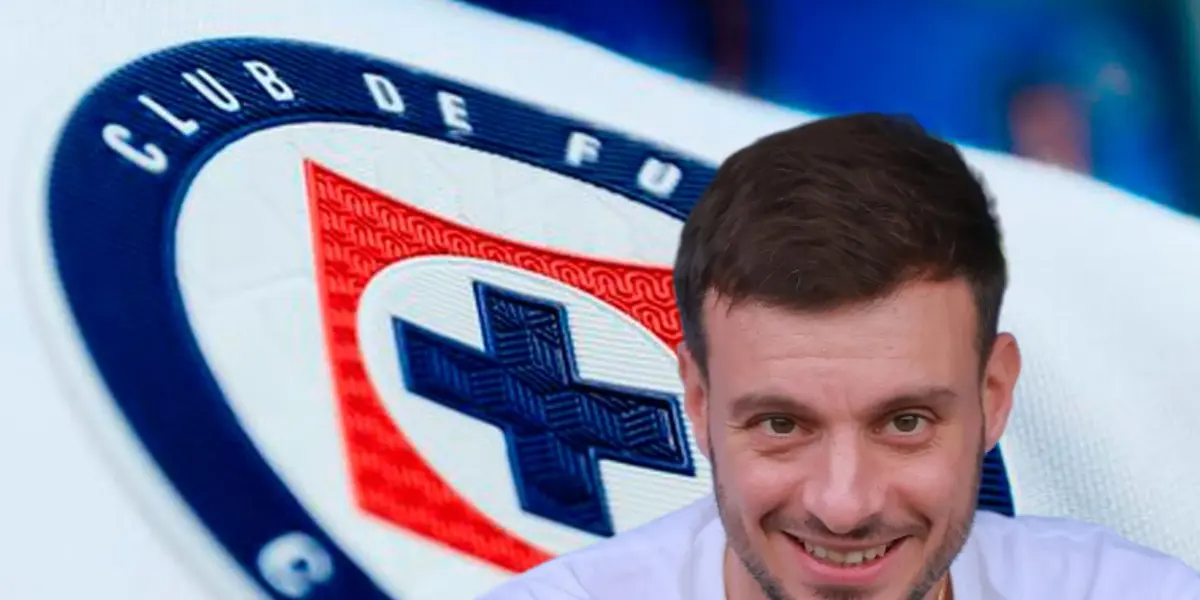 Martín Anselmi riendo/Foto Cruz Azul.
