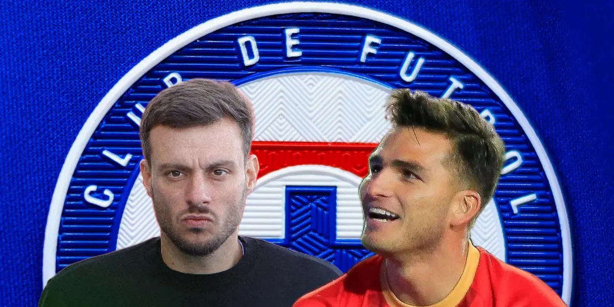 Martín Anselmi serio y Sebastián Jurado/ Foto Cruz Azul.