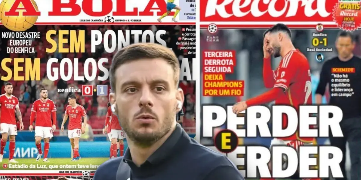 Martín Anselmi y períodicos de Portugal/Foto El Diario Vasco.